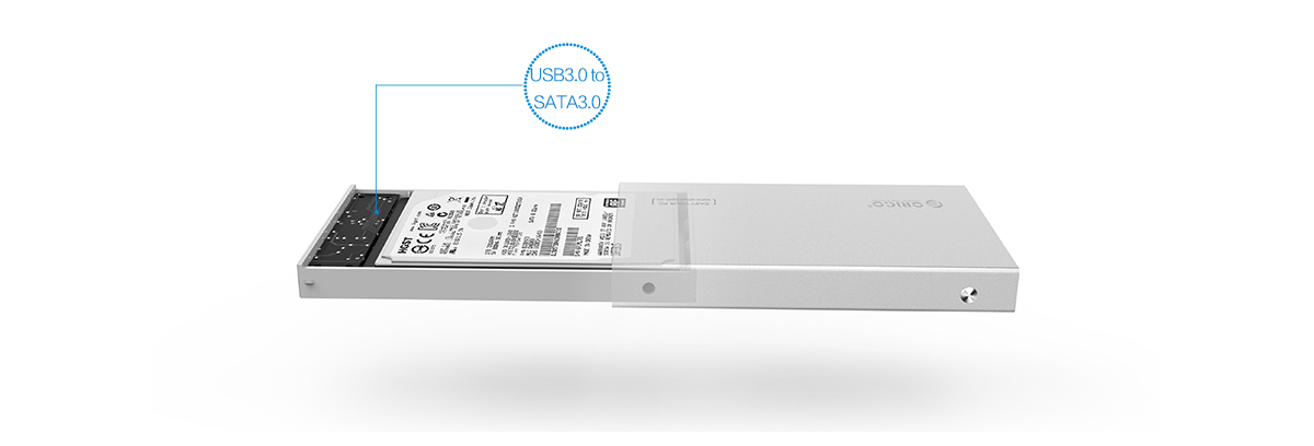 Orico 2.5寸全铝硬盘盒支持新传输协议UASP协议，高速性能速度可达6Gbps