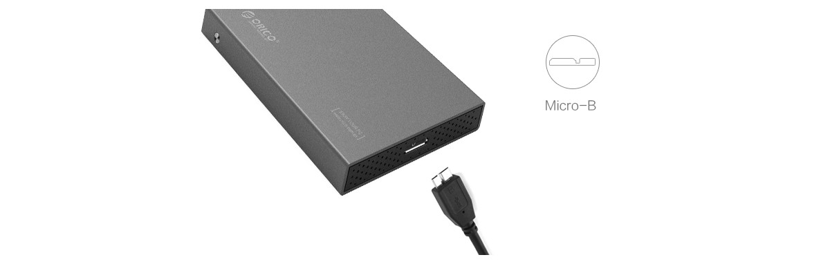 Orico 2.5寸全铝硬盘盒采用铝合金机身，USB接口更是经过多次反复插拔测试，耐磨，使用更长久。